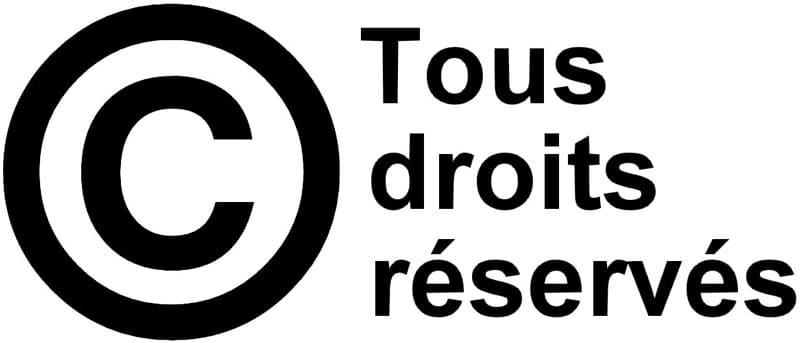 copyright tous droits réservés